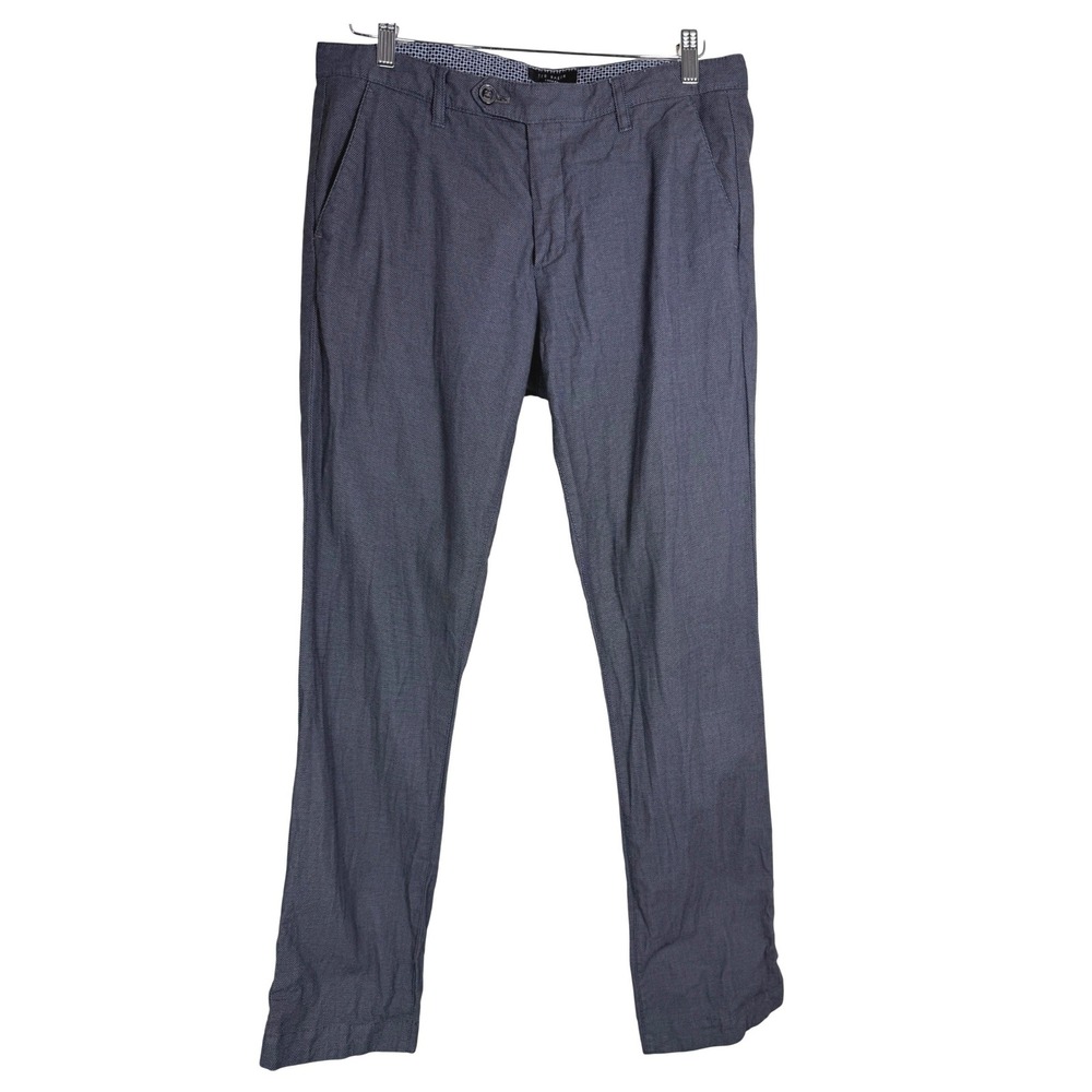 Ted Baker London Mens Penguin Thom Slim Chino Pants Charcoal Grey 32R UKP0077611